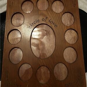 Circle of Love Wooden Photo Frame